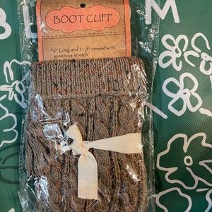 C . C knit Boot cuffs